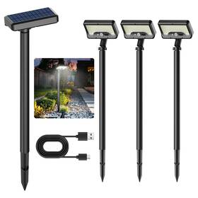 Ccp0111 Tryme Solar Motion Lights Outdoor Waterproof 92 Leds Bright Pathway Wi