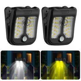 Tr019-p Tryme Small Solar Lights For Chain Link Fence Outdoor Motion Sensor Clip-on