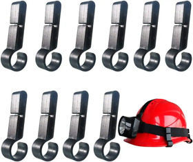 Ttsam 10 Pcs Helmet Clips For Headlamp Hook Hard Hat Light Clip