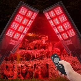 Sew-tujoe-1852 Tujoe 2 Pack Red Hog Lights For Night Hunting 18000lm Solar Powered Light With