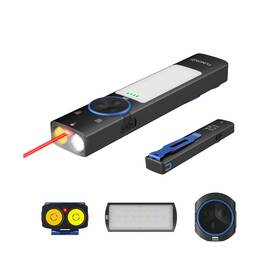 Yc8005 Tunenge 4-in-1 2000 Lumens Edc Flat Flashlight Rechargeable Pocket Light With