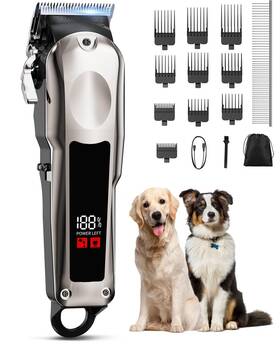 Zcc201 Turn Raise Professional Dog Clippers For Grooming Low Noise Pet Trimmer Shears