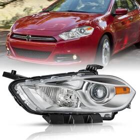 Td-hl-de-da13 Tusdar Headlight Assembly Fits For 2013 2014 2015 2016 Dodge Dart Halogen Type Oem