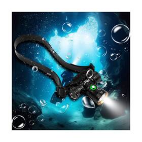 Dh110 Ueqiov Dive Light Scuba Diving Headlamp 3-in-1 Professional Underwater He