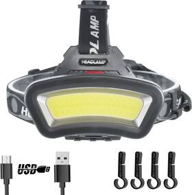 C01-z Ultra Ultra-bright Cob Led Headlamp - Usb Rechargeable Adjustable Long Battery Life