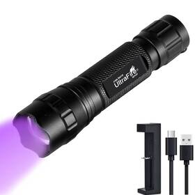 501-uv Ultrafire 501b Uv Flashlight Adjustable Focus 395nm Ultraviolet Black Light M