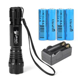 Wf-501bb Ultrafire Led Mini Flashlight Single Mode With 4pcs Ufb22 And Char