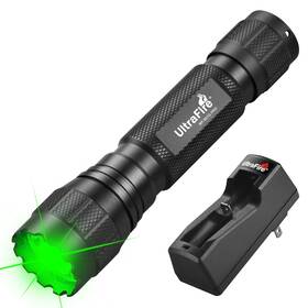 Wf-501g Ultrafire Green Hunting Led Flashlight 10w Single Mode Light 350 Yard
