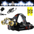 Unbranded Lumens Led Headlamp Headlight Torch Lamp Battery Charger Set