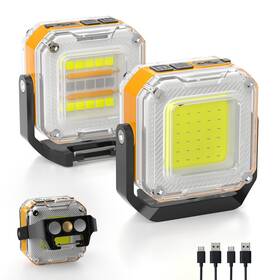 7536 Unibrite Rechargeable Work Light 2pack 1200lm Double-sided Portable Lights With