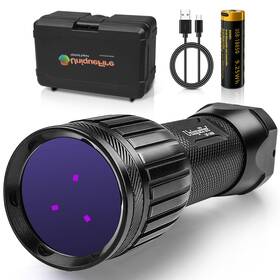 365nn Uniquefire 1408 365nm Black Light Uv Flashlight With 3 Leds Professional L
