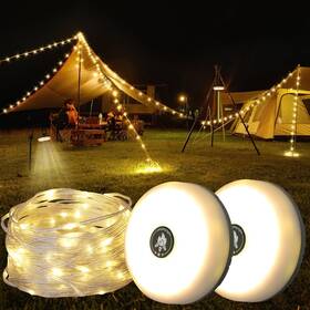 Kxk-828 Uoune Camping String Lights Rechargeable Tent With 8 Lighting Modes