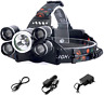 Upgraded Led Headlamp Flashlight 4 Modes Adjustable Zoomable Focusing Headlig