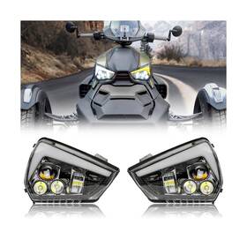 Kti-030216-002 Utvsxpert Led Headlights Assembly For Ryker Headlamp Front Lamp Lights With High Low