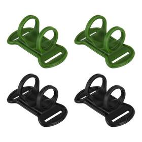 Uxcell 723115886580 Headlamp Flashlight Holder Set 4 Pcs Silicone High Elastic Stand Multicolor