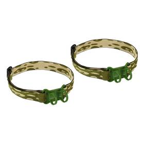Uxcell 723115886597 2pcs Flashlight Headband Holder Adjustable High Elastic Strap Green