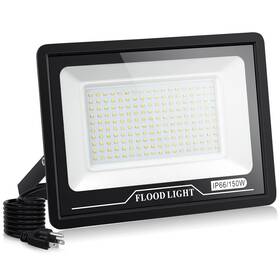 Valytime 790832235243 Led Flood Light Outdoor 150w Work Ul Plug 15000lm Super Bright Secu