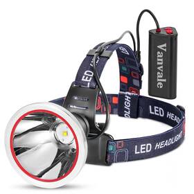 F382 Vanvale 760654960463 Super Bright Rechargeable Led Headlamp Ipx4 Water Resistant Head Light With C