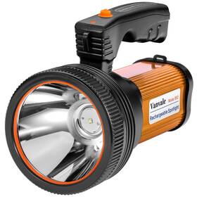 Vanvale 760701129263 Rechargeable Searchlight Handheld Led Tactical Flashlight With Handle Spotlig