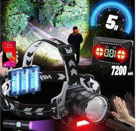 Ca-h129-p99 Vastfire Head Lamp-rechargeable Spot And Floodlight Headlamp