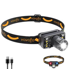 Km-2922 Vavofo Led Headlamp Flashlight 500 Lumen Rechargeable Waterproof Outdoor Headlight