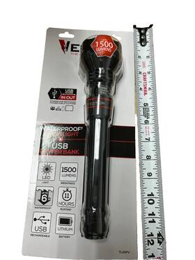 Tl10pv Vector Led Flashlight Rechargeable Waterproof 1500 Lumens