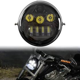 Vst-010101-007 Veisutor Led Headlight Assembly For V-rod 02-16 Head Light Headlamp Front Lamp Wi