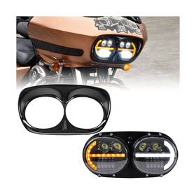 Vst-010101-013 Veisutor Dual Led Headlight For Road Glide New Upgrade Headlamp Front Lamp Assemb