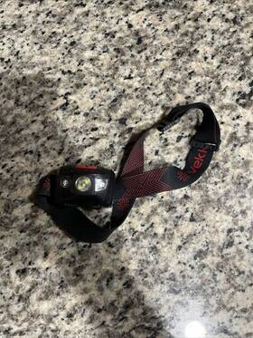 Vekkia 729378582535 Ultra Bright Led Headlamp5 Lighting Modeswhite And Red Leds Head Lamp Camping Used