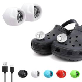 Kyx-002 Vergissm Rechargeable Headlights Compatible With Croc 2 Pcs Led Flashlight
