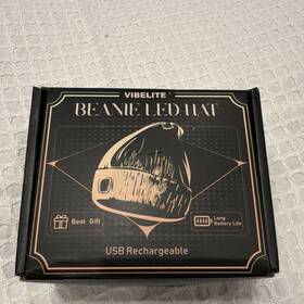 X003b4g1yh Vibelite Beanie Led Hat Black 110 Lumens 4 Usb Rechargeable Headlamp Acrylic