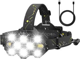 Victoper 711181507843 Headlamp Rechargeable 22000 Lumen Bright 10 Leds Head Lamp 8 2