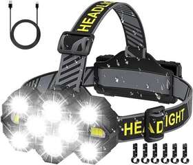 Victoper 748661298625 Headlamp Rechargeable 22000 Lumen Bright 10 Leds Head Lamp 8 2 Modes L