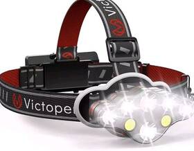 Kc08 Victoper Powerful Headlamp 30 Watt 2x18650 Batteries Rechargeable Usb Cree Led