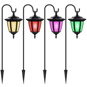 Lt0803-4 Viewsun 34 Inch Solar Hanging Lights Shepherd Hook With 4 Lighting Modes Wate