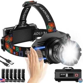 Inecoks-502c Visit The Inecoks Store Super Bright 3000lm Rechargeable Headlamp 9 Modes Zoomable Waterproof