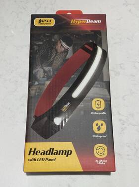 Wl2023-noc Vivitar Ipx4 Waterproof 600lm Hyperbeam Headlamp Rechargeable 4 Modes Led