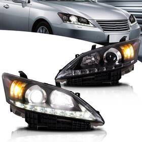 Yaa-es-2255-sf01 Vland Direct Headlights Compatible With Lexus Es350 2010-2012 Not Included Bulbs Fo