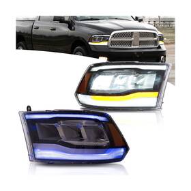 Yax-rm-6002-sf01 Vland Direct Headlights Compatible With Dodge Ram 1500/2500/3500 2009-2018 And 150