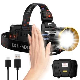 Vb-td-1216j-h Volisaber Headlamp Rechargeable 3000 High Lumens 13 Mode Led 9000mah With