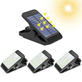 Scl1-s3 Voominhtec Clip On Solar Lights 48 Leds Motion Sensor Outdoor Battery Replaceable
