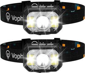 Td12706 Voph Head Lamp 2 Pack 1200 Lumens Usb Type-c Motion Sensor Rechargeable Headlamp 6