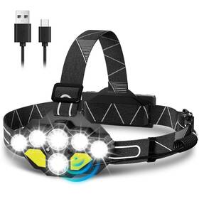 Us-hl-voph8000 Voph Headlamp Rechargeable 18000 Lumen High Bright Head Lamp With Red Light 8 Le