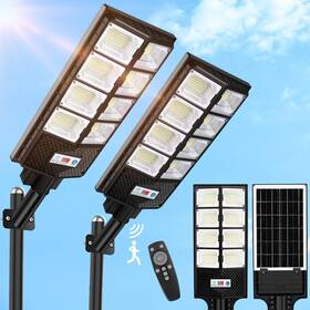 Ji-6640-fba-2 Vuaa 2 Pack Solar Street Lights Outdoor Waterproof 10000lm 448 Leds Pa