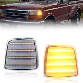 Vt-f-150-92-96-ca Vyntral Front Parking Corner Side Marker Light Compatible With 1992-1997 Fo-rd F150 F