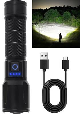Ca-171 Wahliwahli Led Rechargeable Flashlights High Lumens With Zoomable Super Bright Tactical