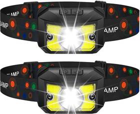 So26001-1 Wanocean Led Headlamp Rechargeable 2 Pack - Super Bright Headlight Flashlight With Motion
