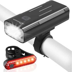 Kx3h10a Wasaga Usb Rechargeable Bike Light Set - 3000 Lumens Headlight Super Bri