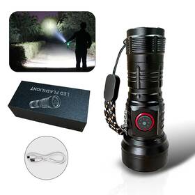 Gb-ym-p5086 Wboxlizy Mini Flashlights High Lumens Rechargeable Super Bright Flashlight Flas