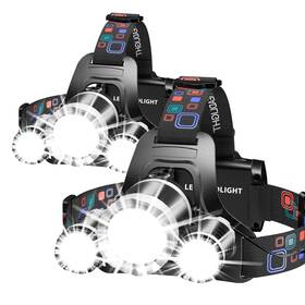B0cqvbd5hl Wdtpro Headlamp Rechargeable 2 Pack 3000lm Bright Lightweight Waterproof Adjusta